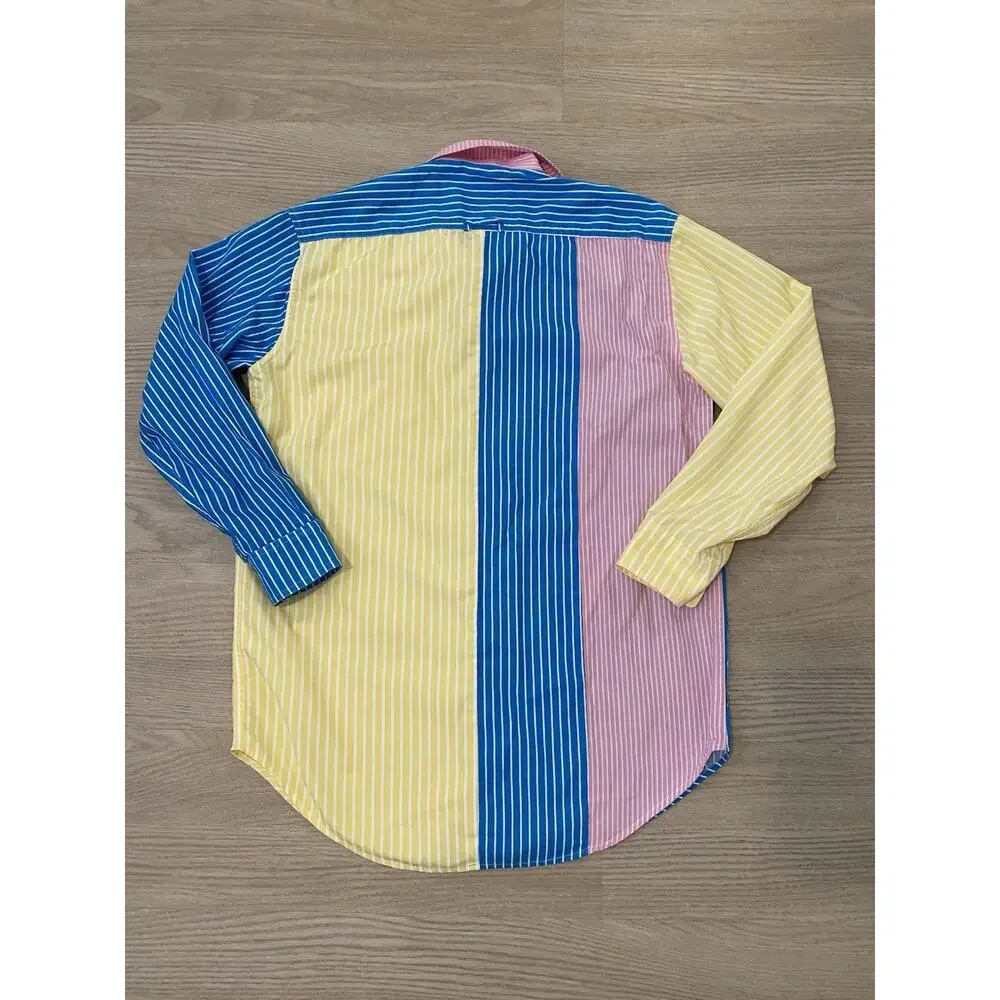 Solid & Striped Oxford Tunic Shirt Coverup XS Colorblock Stripe Beach Resort - Picture 6 of 16